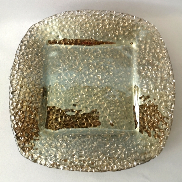 Gorgeous Set of 4 Side Plates & 4 Bowls, Hand-made & Hand-pebbled in Turkey - Picture 2 of 9